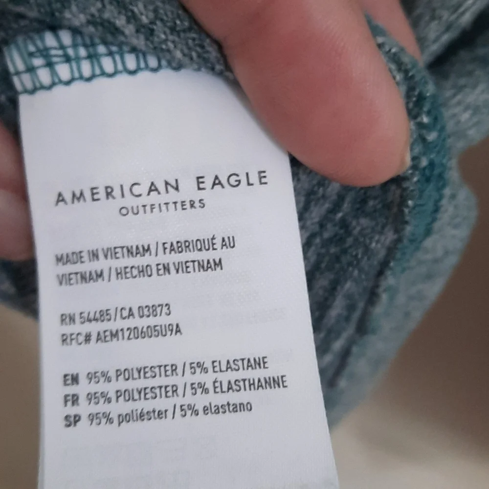 American Eagle Outfitters Soft & Sexy Plush Size Large Marbled  Sage Green - Picture 5 of 13